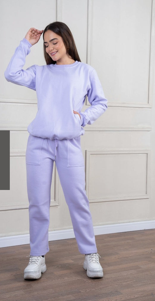 Conjunto Comfy Mujer Lila – Cozy Essential Set