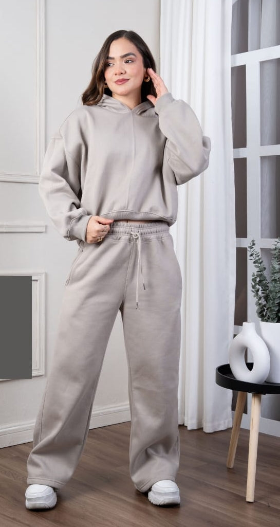 Conjunto Oversize Mujer Beige – Cozy Urban Set