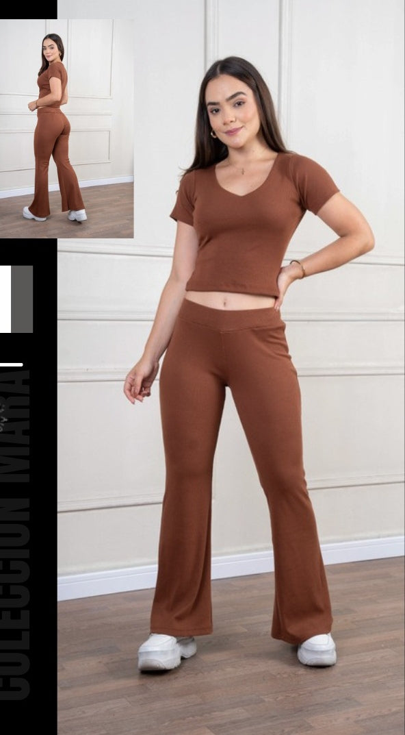 Conjunto Mujer Marrón Chocolate – Urban Fit Set