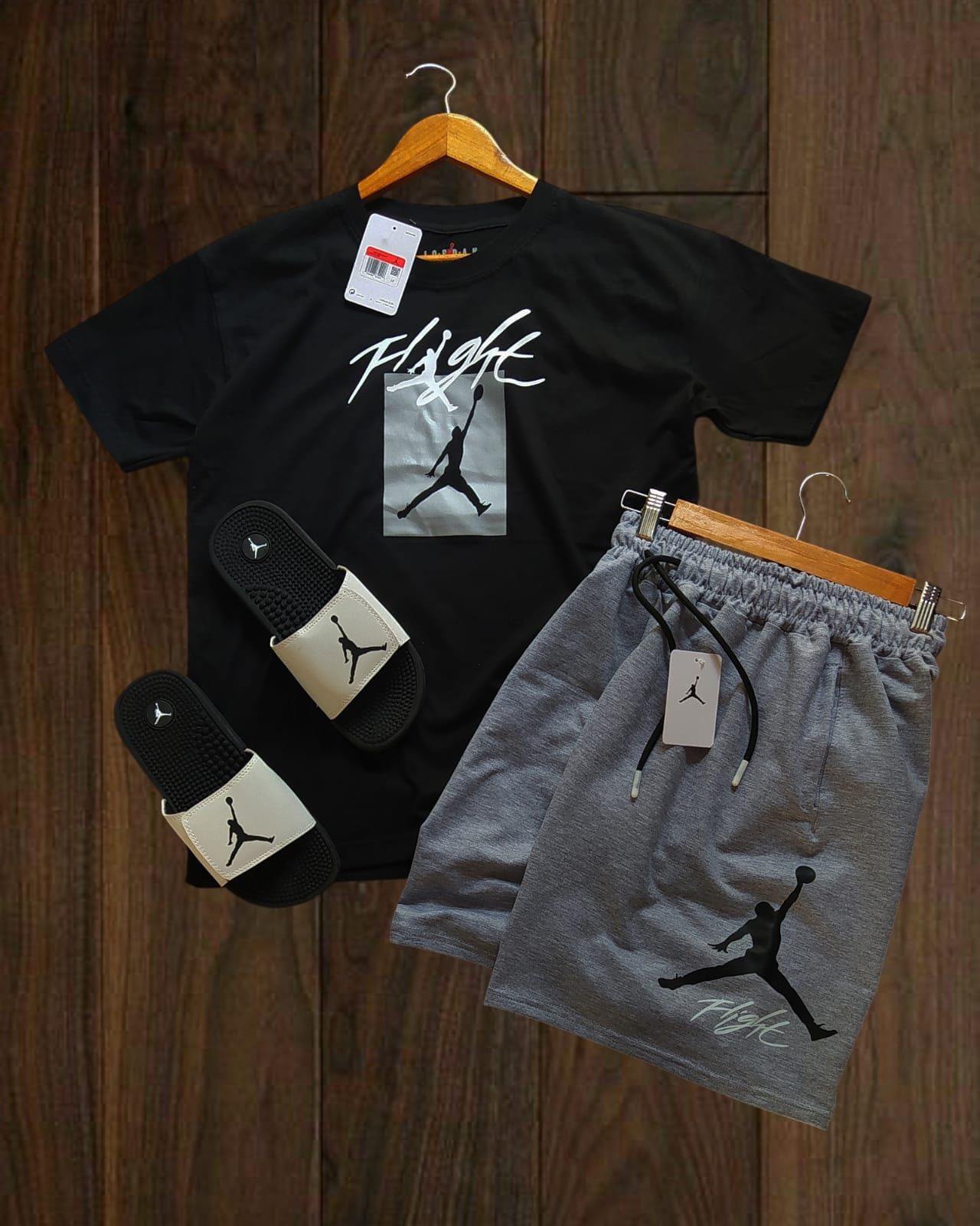 El Set Jordan Black & Gris