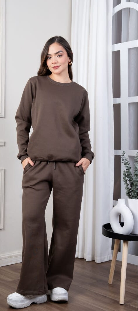 Conjunto Mujer Marrón Chocolate – Cozy Essential Set