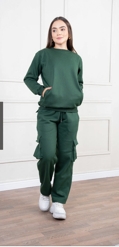 Conjunto Cargo Mujer Verde Olivo – Urban Comfort Set